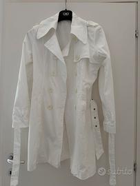 Trench bianco unisex