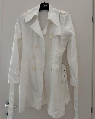Trench bianco unisex