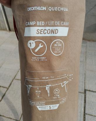 Lettino campeggio CAMP BED SECOND 65 cm