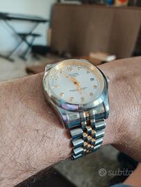 orologio automatico acciaio e oro