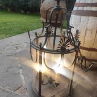 lampadario in bronzo 