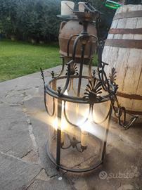 lampadario in bronzo 