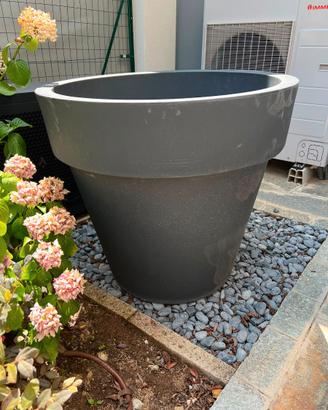 Vaso fioriera in resina STANDARD ONE Ø80