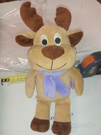 Peluche Renna Milka Originale Reindeer Puppet