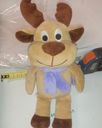 Peluche Renna Milka Originale Reindeer Puppet