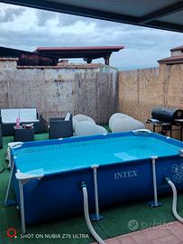 Piscina + Pompa Sabbia 6000  l/h + Skimmer +acce. 