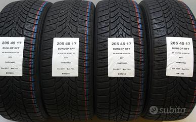 4 GOMME 205 45 17 DUNLOP RFT BR1295