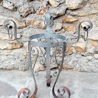 portavaso in ferro battuto 