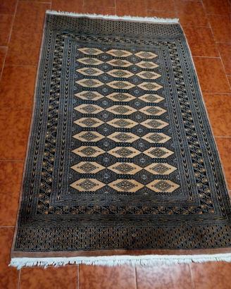 Tappeto pakistano Bokhara annodato a mano