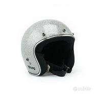 Casco Jet Disco ball silver Roeg Glitterato Tg.M