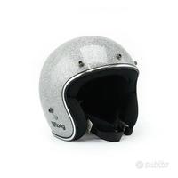 Casco Jet Disco ball silver Roeg Glitterato Tg.M