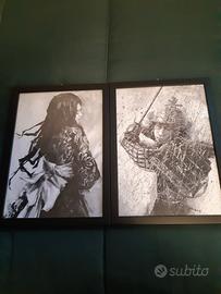 Stampe giapponesi con cornici