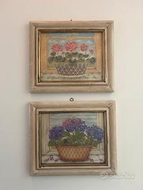 2 quadri di fiori 