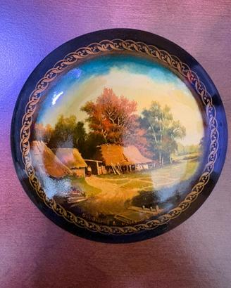 Coppia pannelli soviet laccati  Borovikov A. 1986