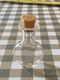 5 pz mini Bottiglie in vetro con tappi in sughero