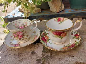 Coppia Tazze Royal Albert 