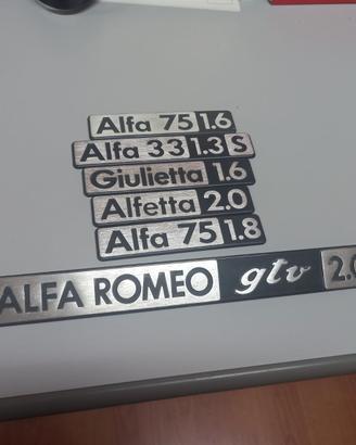 Targhette Alfa Romeo