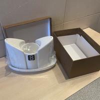 Set da tavola in porcellana bianca da 4 pezzi