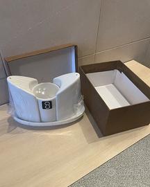 Set da tavola in porcellana bianca da 4 pezzi