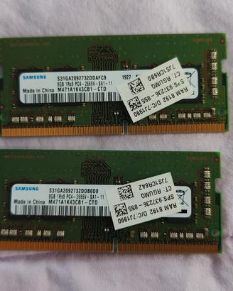 DDR 4  RAM Samsung 16 GB