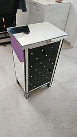 coppia comodini a specchio glamour nero westwing