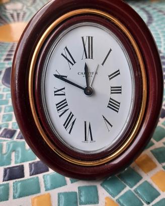 orologio sveglia da tavolo Cartier anni 80