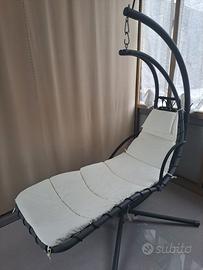 Lettino dondolo da giardino