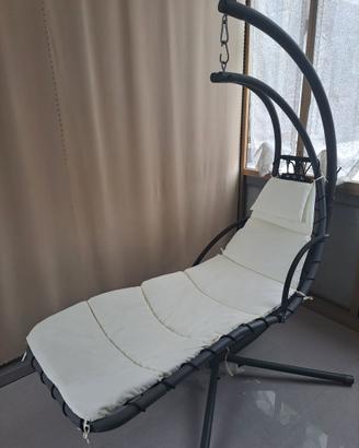 Lettino dondolo da giardino