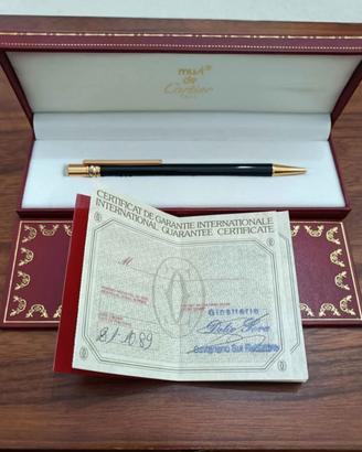 penna must de Cartier vintage, scatola e garanzia