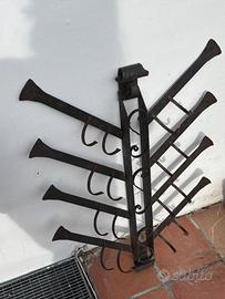 Portabottiglie in ferro battuto