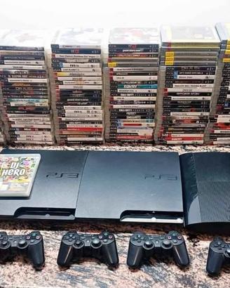 LOTTO PS3: 4 CONSOLE+ 5 JOYSTICK+ 180 GIOCHI +…
