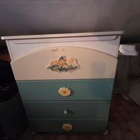 lettino + cassettiera e fasciatoio
