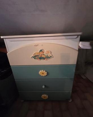 lettino + cassettiera e fasciatoio
