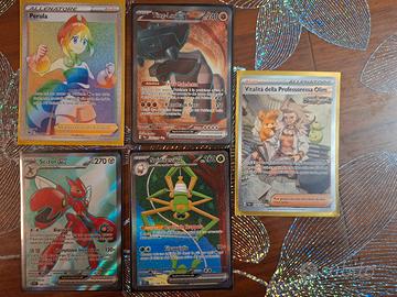 lotto carte pokemon da collezione