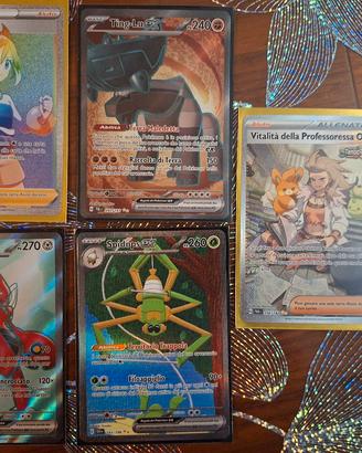 lotto carte pokemon da collezione