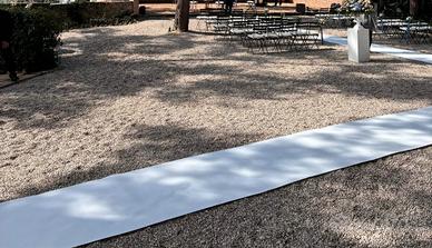 Tappeto passatoia bianco 1 x 30 mt matrimonio