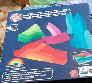 scatola puzzle con effetto arcobaleno 