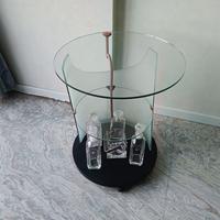 Mobile bar/carrello in vetro 