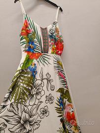 🌺 Abito bianco elegante in velo Tg. M 🌺