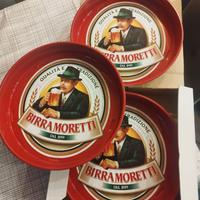 set vassoi Birra Moretti nuovi nella scatola