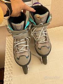 Pattini Oxelo ABEC 3 misura 35-38 + protezioni