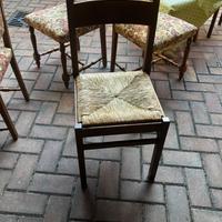 N* 3  sedie cucina seduta in paglia