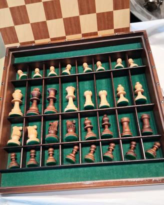 Scacchiera vintage Dal Negro in legno