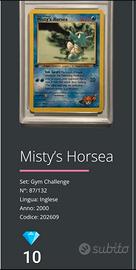 Misty's Horsea Gym Challenge Gem Mint 10