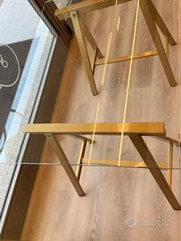 TAVOLO CON CAVALLETTI