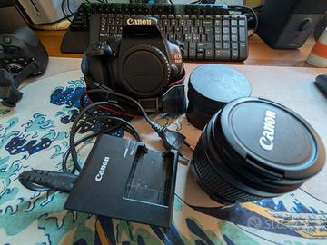 Canon EOS 1100D + 18-55 + Fisheye + Treppiede Hama