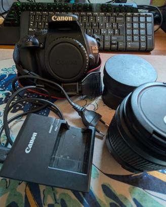 Canon EOS 1100D + 18-55 + Fisheye + Treppiede Hama