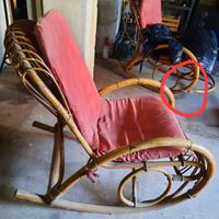 Poltrone a dondolo in bambù 