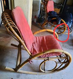 Poltrone a dondolo in bambù 