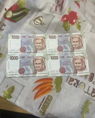 bamconote1000 lire Montessori Fazio 3 ott. 1990